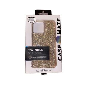 Case-Mate Apple iPhone 12 Twinkle Stardust Gold‎ Case New